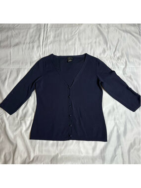 Women's George Navy Cardigan Sweater Size M